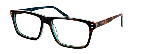 Bushton prescription glasses front left view