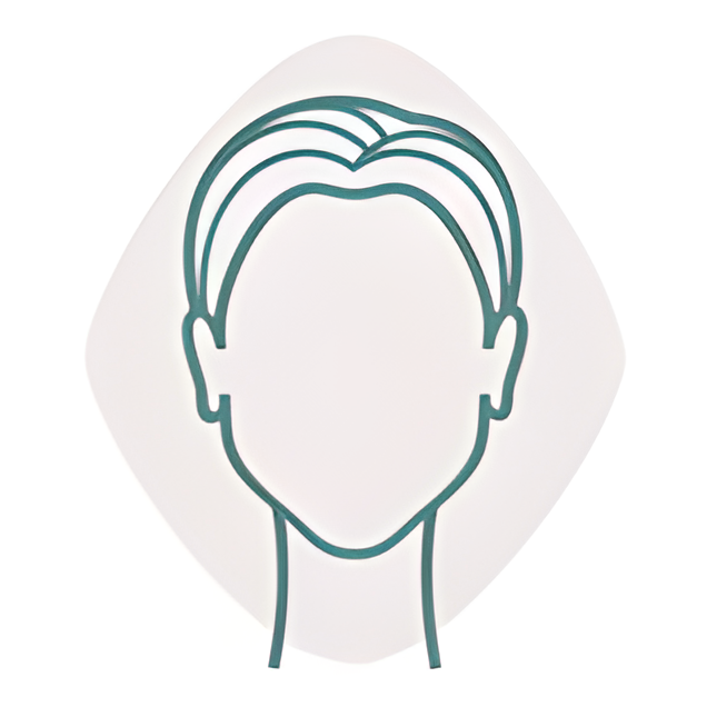 diamond face icon