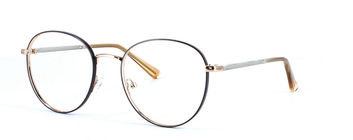 Sagittarius - Black & Gold prescription glasses front left view
