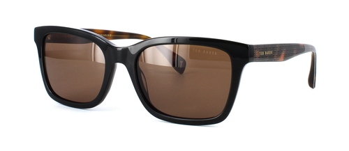 Ted Baker Hassan - Prescription Sunglasses - Black & Tortoise front left view