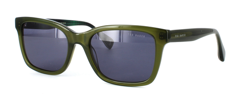 Ted Baker Hassan - Prescription Sunglasses - Khaki Green front left view